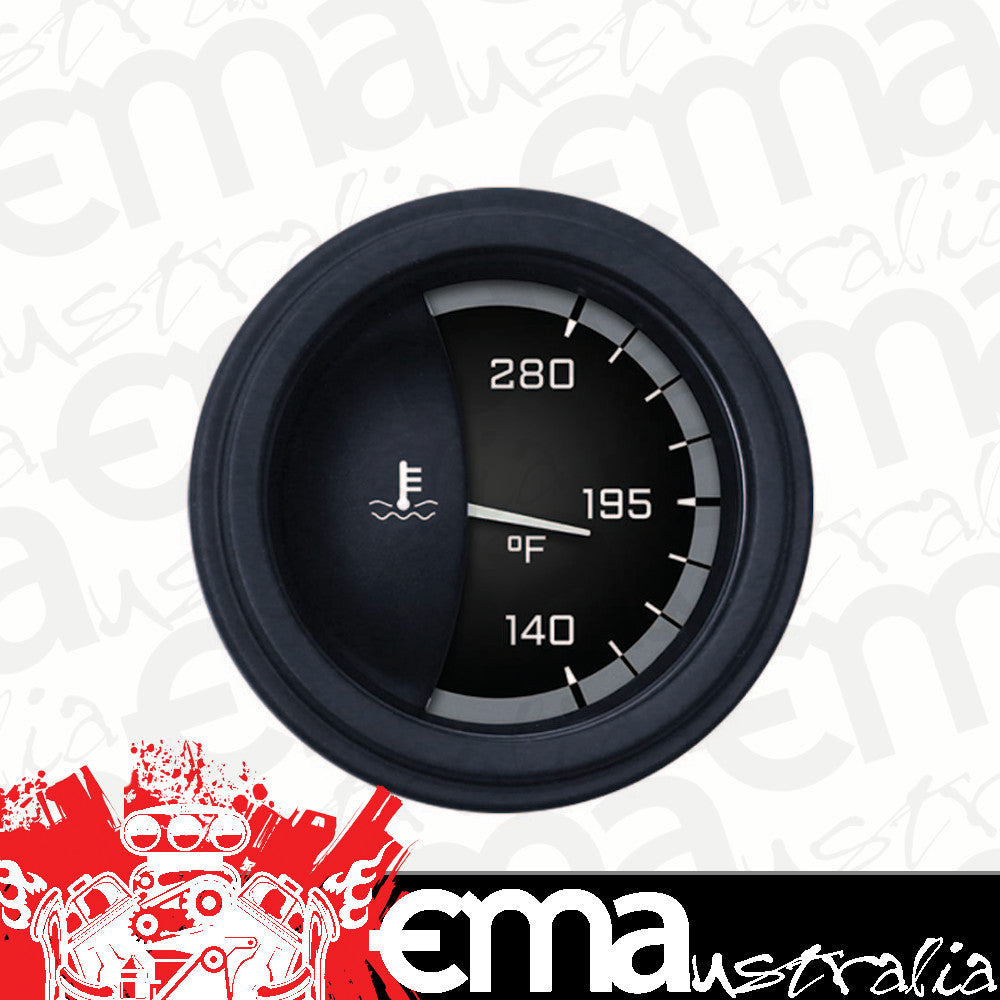 Classic Instruments AX26GBLF Autocross Grey - Water Temp Gauge 2-1/6"