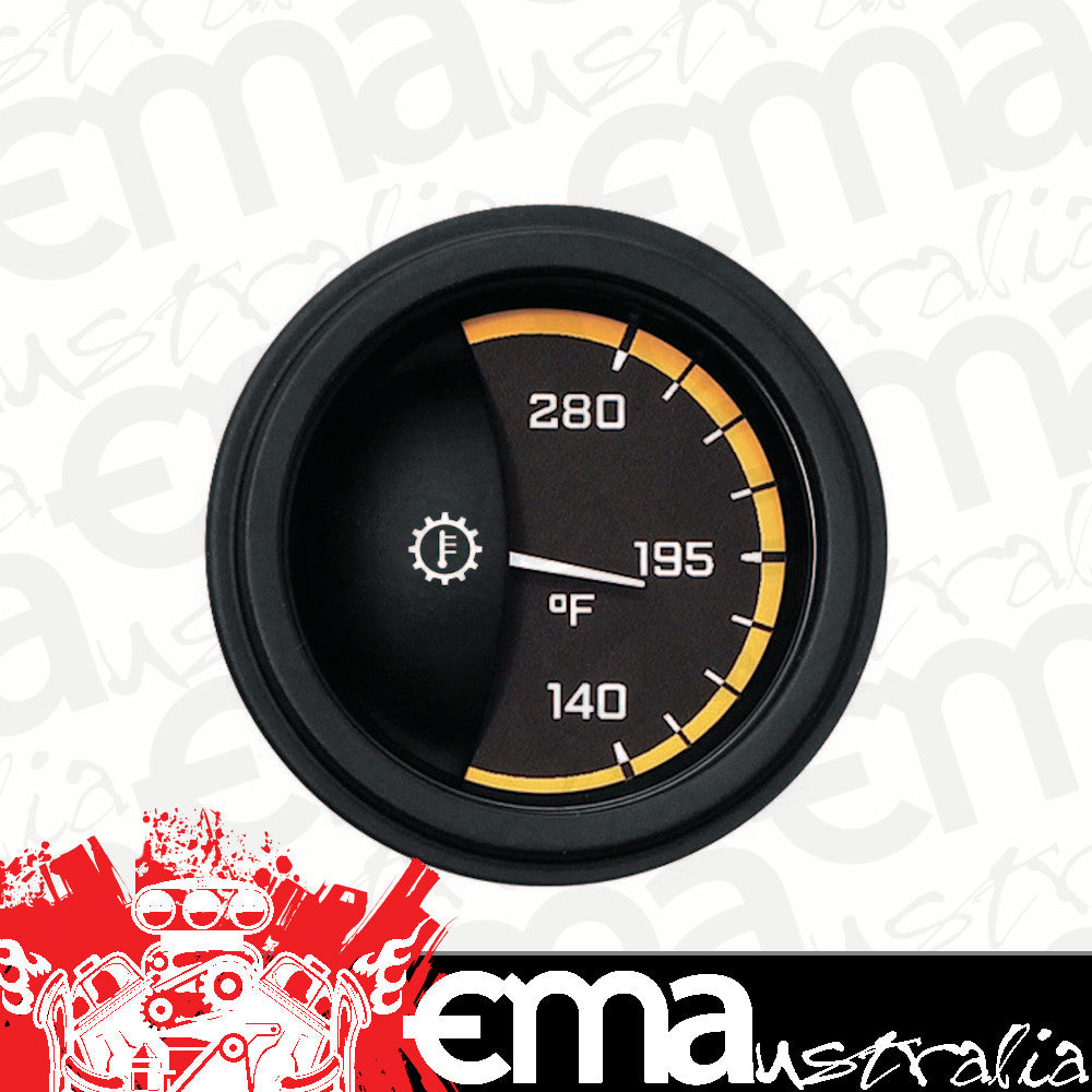 Classic Instruments AX27YBLF Autocross Yellow - Transmission Temp Gauge 2-1/6"