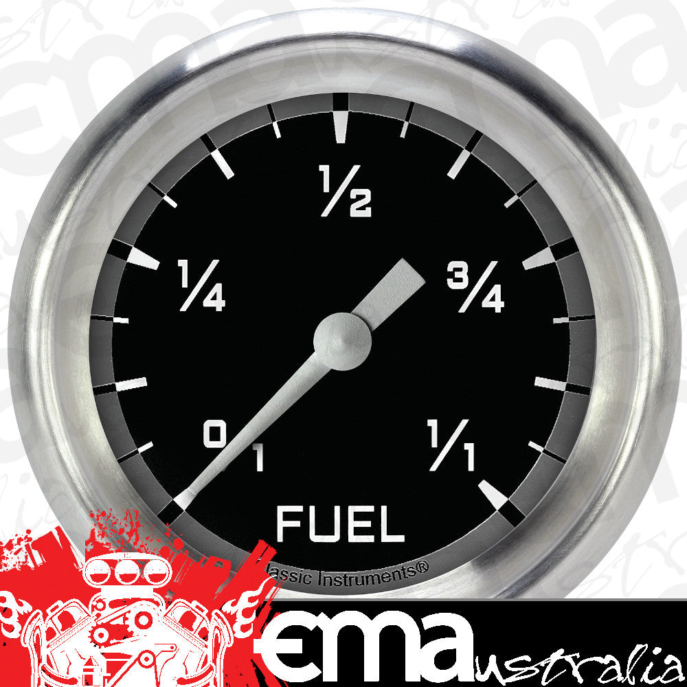 Classic Instruments AX309GAPF Autocross Gray 2 5/8" Fuel Gauge