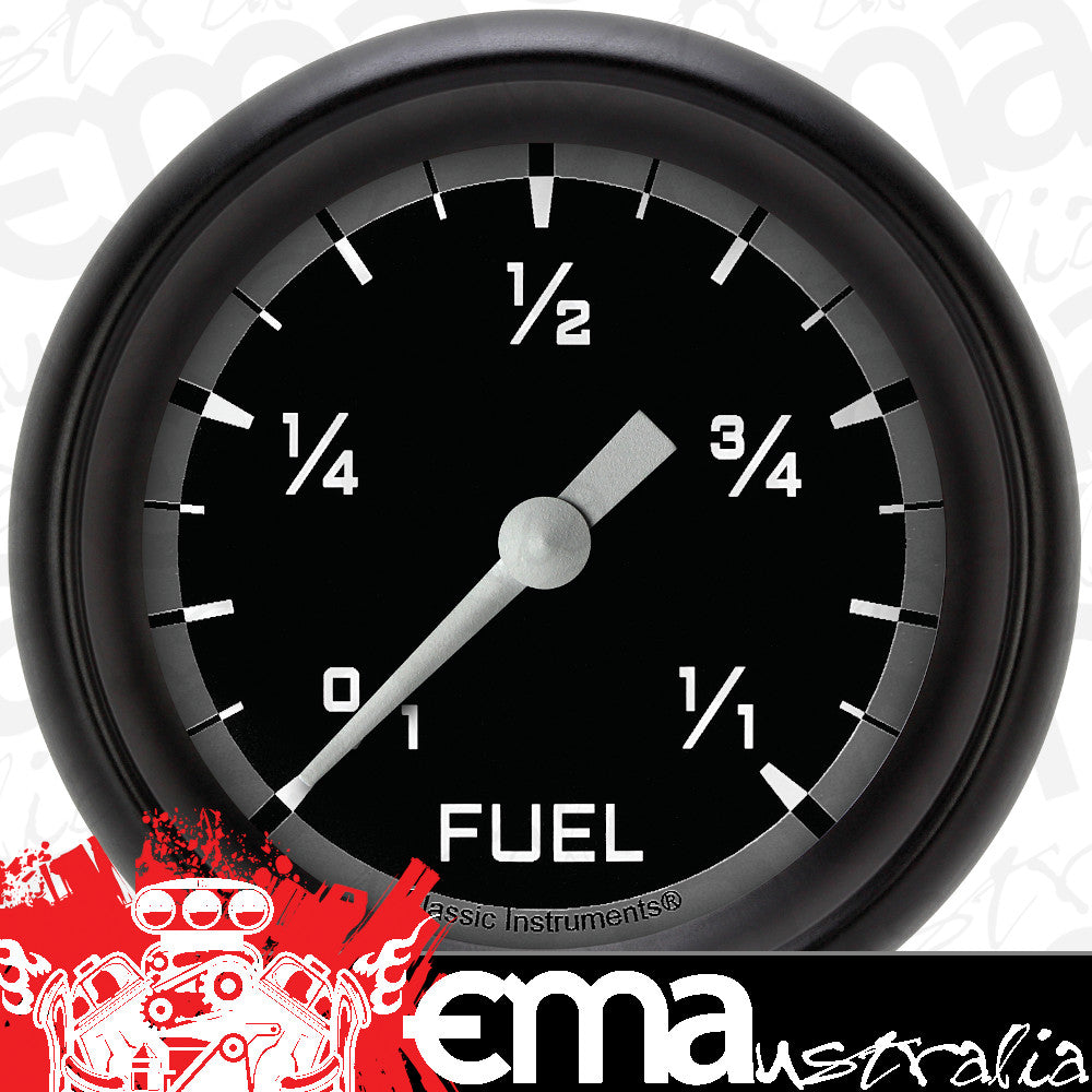 Classic Instruments AX309GBPF Autocross Gray 2 5/8" Fuel Gauge