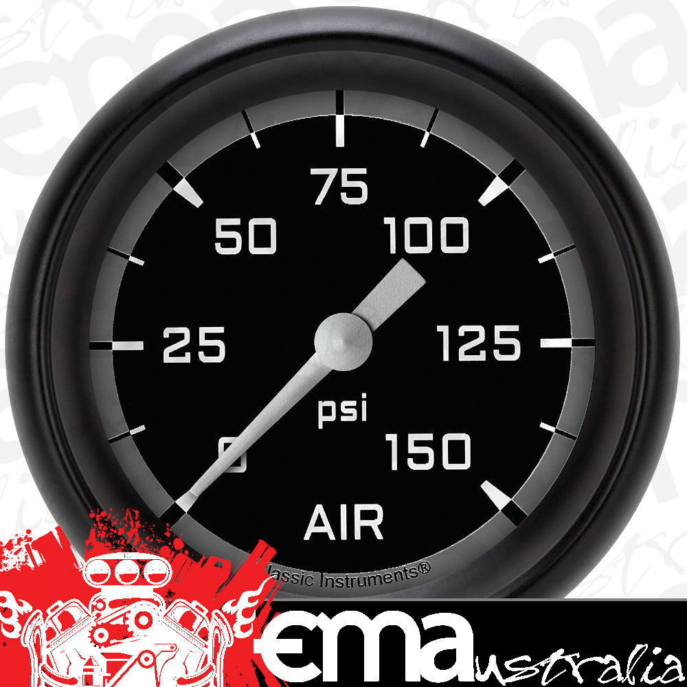 Classic Instruments AX318GBPF Autocross Gray 2 5/8" Air Pressure Gauge