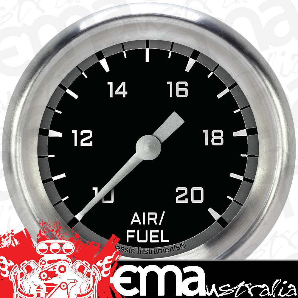 Classic Instruments AX394GAPF Autocross Gray 2 5/8" Air Fuel Ratio Gauge