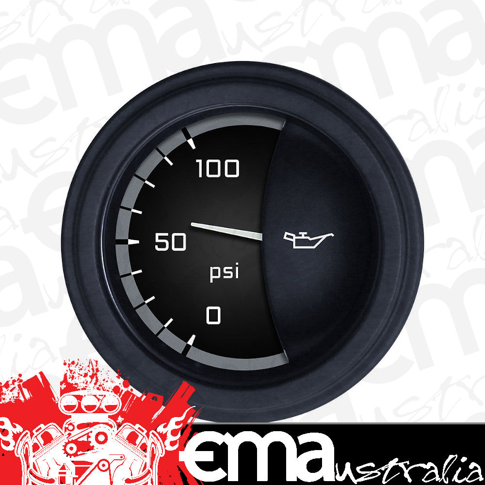 Classic Instruments AX81GBLF Autocross Grey - Oil Pressure Gauge 2-1/8"