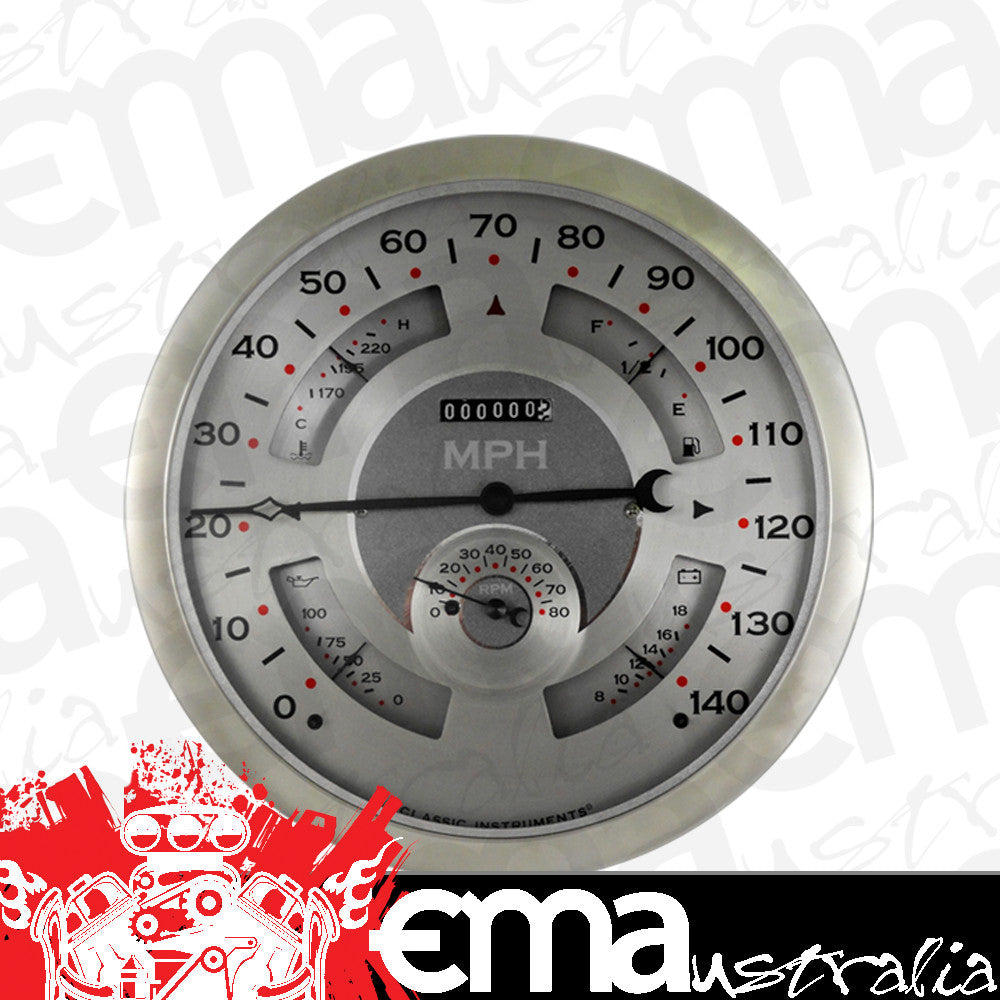 Classic Instruments BOGAW Big Ol' Gauge 7 5/8" Speedo, Tach, Fuel 240
