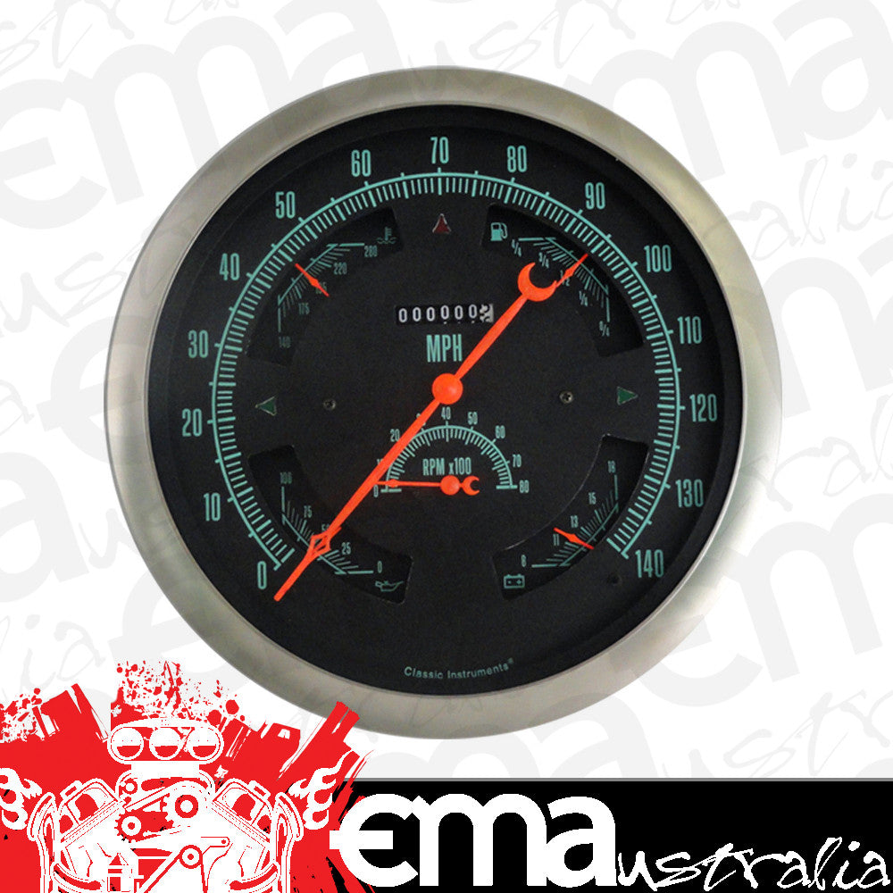 Classic Instruments BOGGS Big Ol' Gauge 7 5/8" Speedo, Tach, Fuel 240