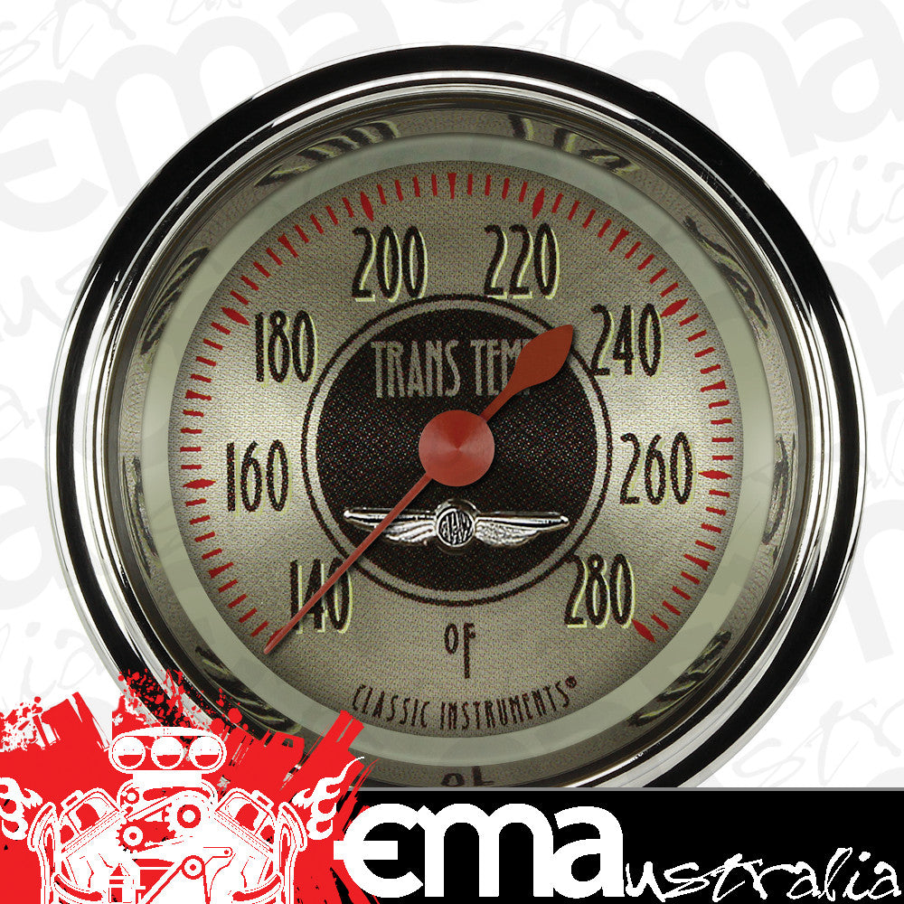 Classic Instruments CIAN127SHC American Nickel - Transmission Temp Gauge Full Sweep 2-1/8"