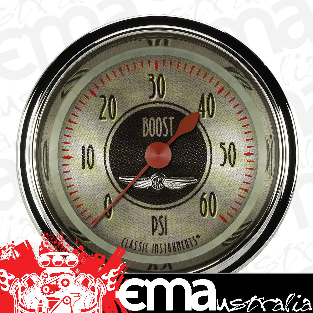 Classic Instruments CIAN143SHC American Nickel 2-1/8" Boost Gauge