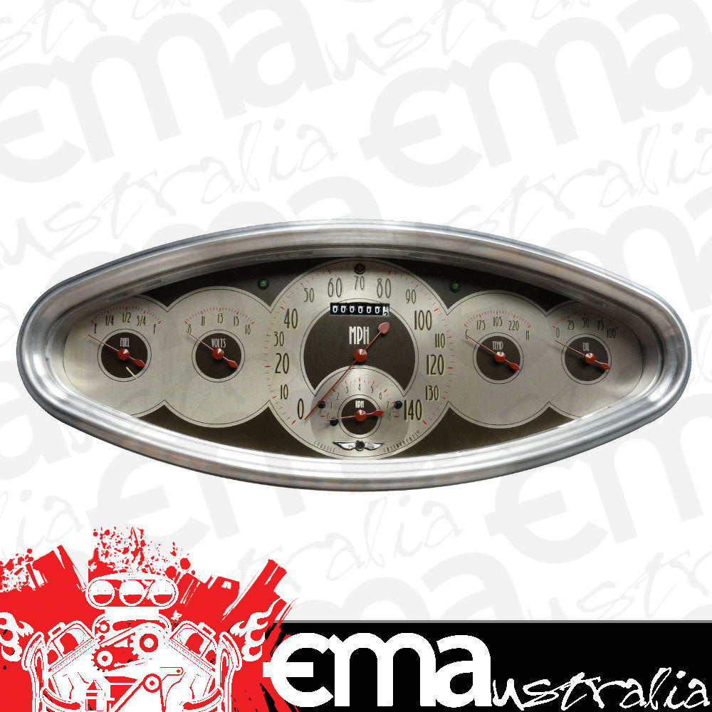Classic Instruments CIAN6400 American Nickel - 6 Gauge Oval Cluster
