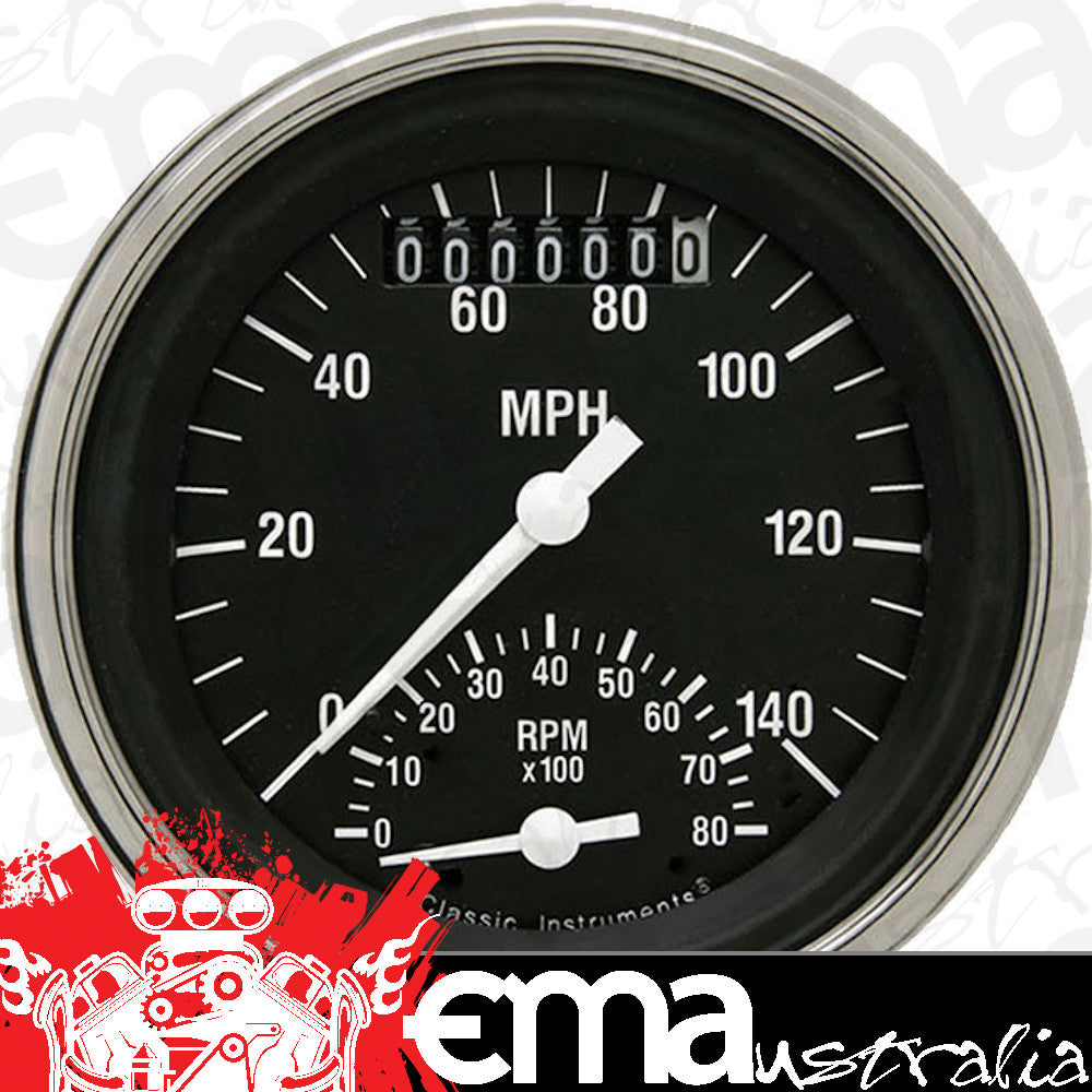 Classic Instruments CIHR20SLF Hot Rod Ultimate Speedometer/Tachometer