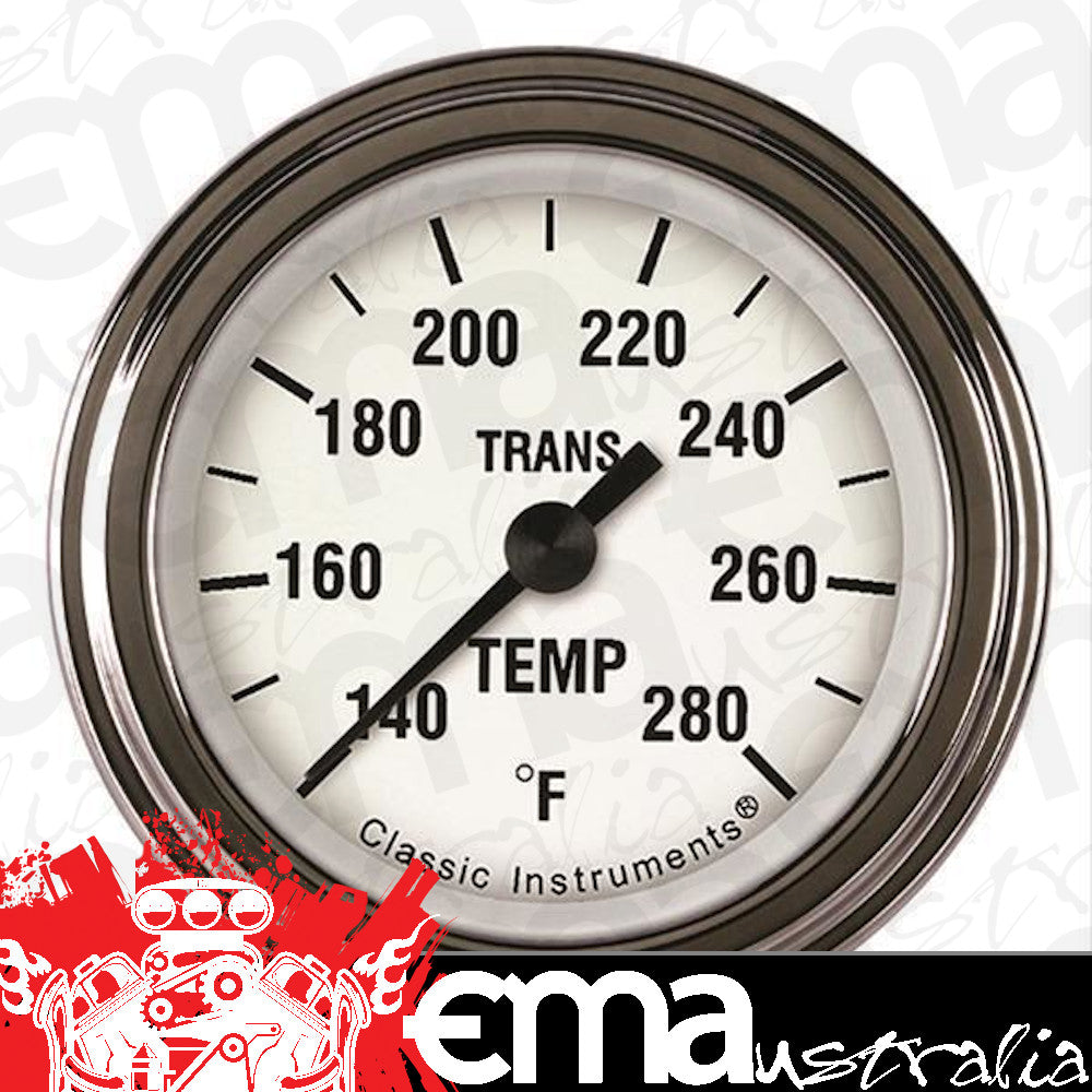 Classic Instruments CIWH127SLF White Hot - Transmission Temp Gauge Full Sweep 2-1/8"