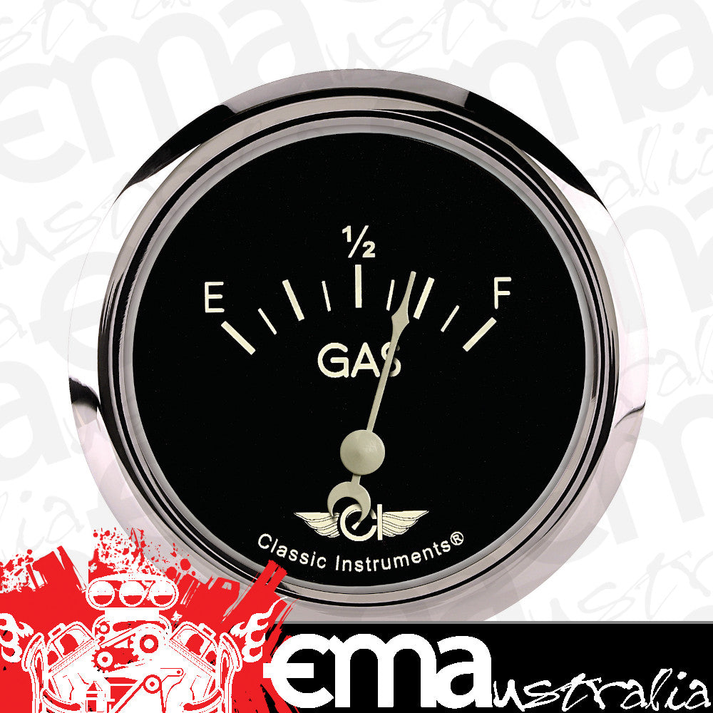 Classic Instruments Classic 2 5/8" Fuel Gauge, 240-33 OHM - CL209SRC