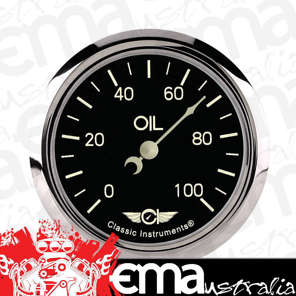 Classic Instruments Classic 2 5/8" Oil Pressure Gauge - CL381SRC