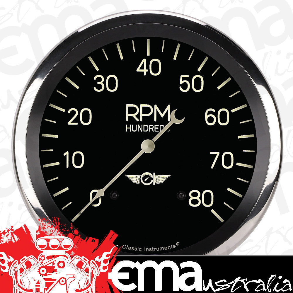 Classic Instruments Classic - Tachometer 8K RPM 4-5/8"