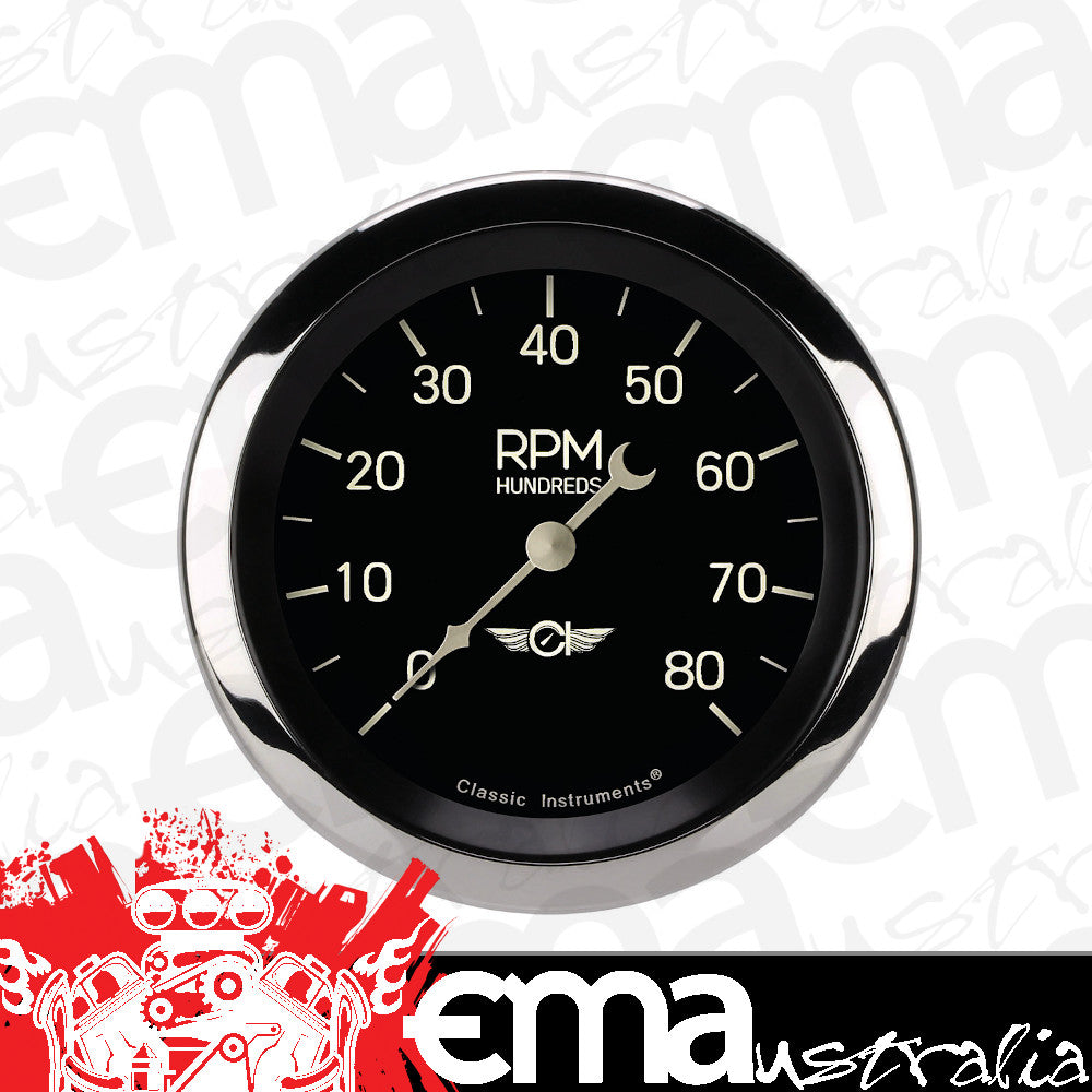 Classic Instruments Classic - Tachometer 8K RPM 3-3/8"