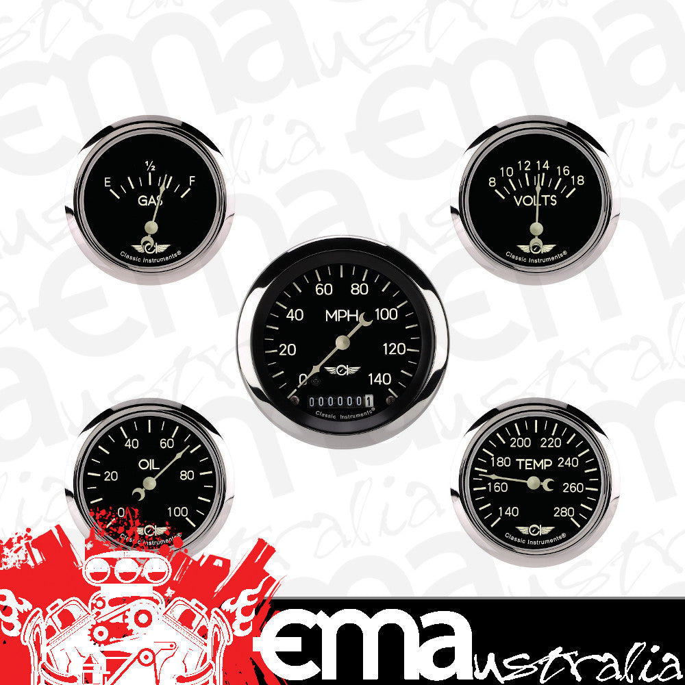 Classic Instruments Classic Five Gauge Set, 3-3/8" - CL900SRC