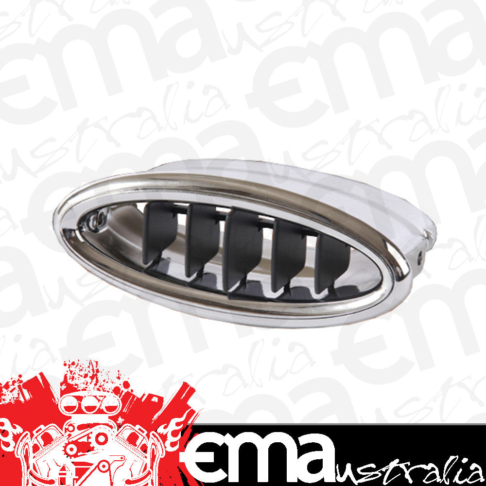 Clayton Machine Works CLA-AC902 Adjustable Chrome Billet A/C Vent Suits 2.5" Duct Hose Fits 4" x 1.6" Cut Out