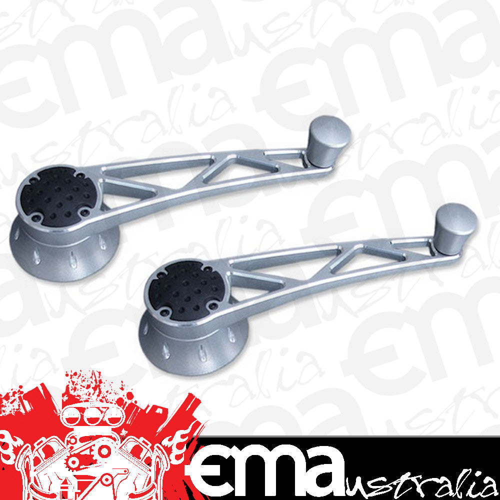 Clayton Machine Works CLAPT-203 Pro Touring Billet Window Crank Handles Cnc Machined w/ 1/2" Spline