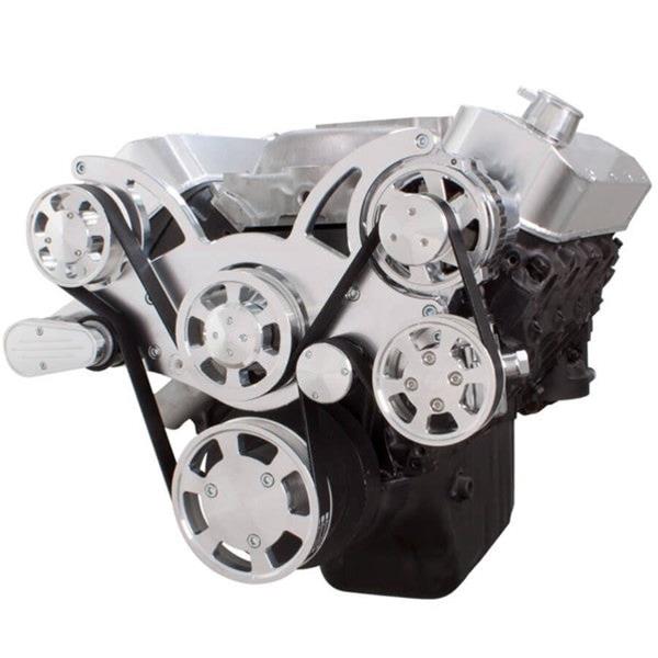 BluePrint BPP454FDPS4 BBC STDTALL DECK FRONT ACC DRIVE, FULL SERP W ALT, PS, WP, BRACKETS, BOLTS Engine Pulley Kit
