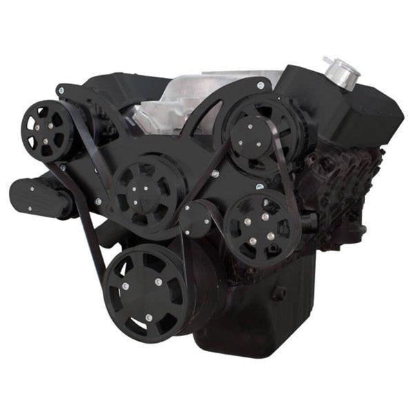 BluePrint BPP454FDPS4BK BBC STDTALL DECK FRONT ACC DRIVE, FULL SERP W ALT, PS, WP, BRACKETS, BOLTS Engine Pulley Kit