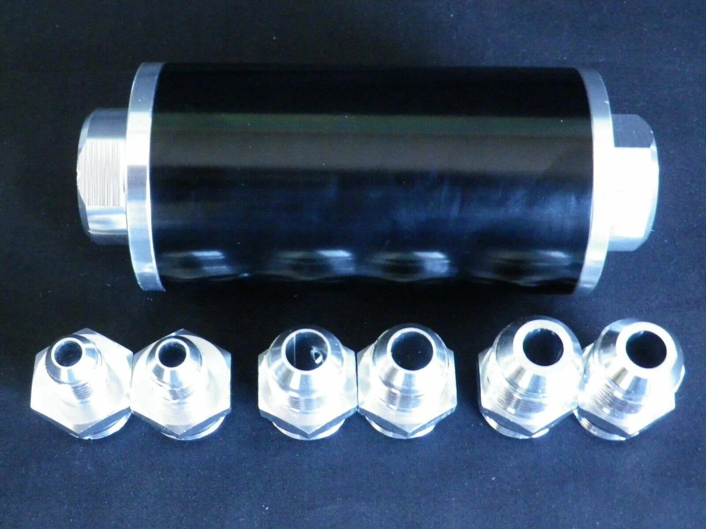 EMA-FILTER-BLK EMA-FILTER-BLK BILLET FUEL FILTER BLACK 60MM SS ELEMENT