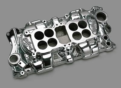 Edelbrock ED54251 C-26 Dual-Quad Manifold SB Chev 262-400 V8 Polished