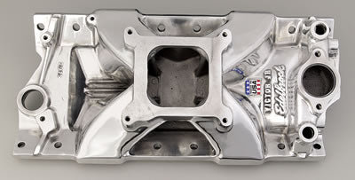Edelbrock ED29751 Victor Jr. Manifold SB Chev 262-400 V8 Polished