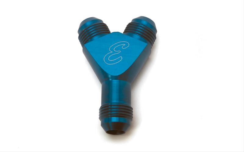 Edelbrock ED76536 N20 Fitting Y 4 An Male Blue Nitrous