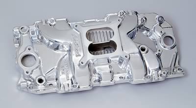 Edelbrock ED71631 Performer Rpm 2-R Manifold BB Chev 396-502 V8 Polished
