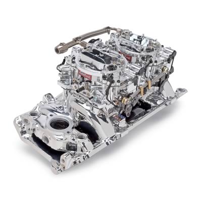 Edelbrock ED2065 Dual Quad & Carb Kit BB Chev V8 O-Port
