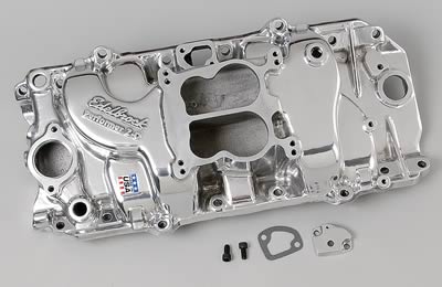 Edelbrock ED21611 Performer 2-O Manifold BB Chev 396-502 V8 Polished