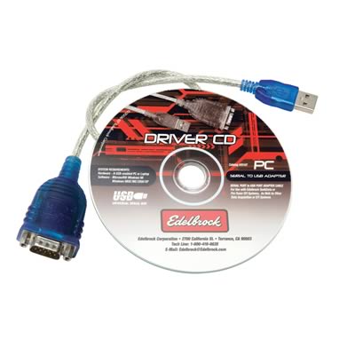 Edelbrock ED91147 Q-Data Comms. Cable USB to Series Converter