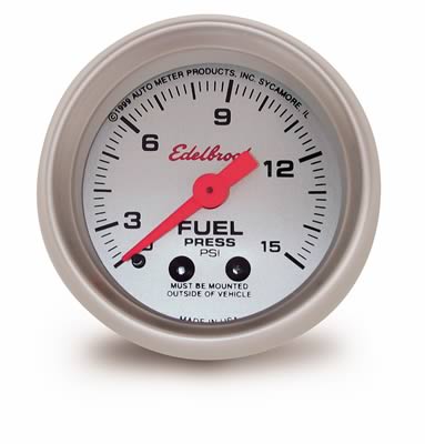 Edelbrock ED73827 N20 2-5/8" Fuel Pressure Gauge