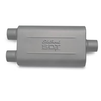 Edelbrock ED55768 Sdt Series Muffler 2 1/2" Universal Fit