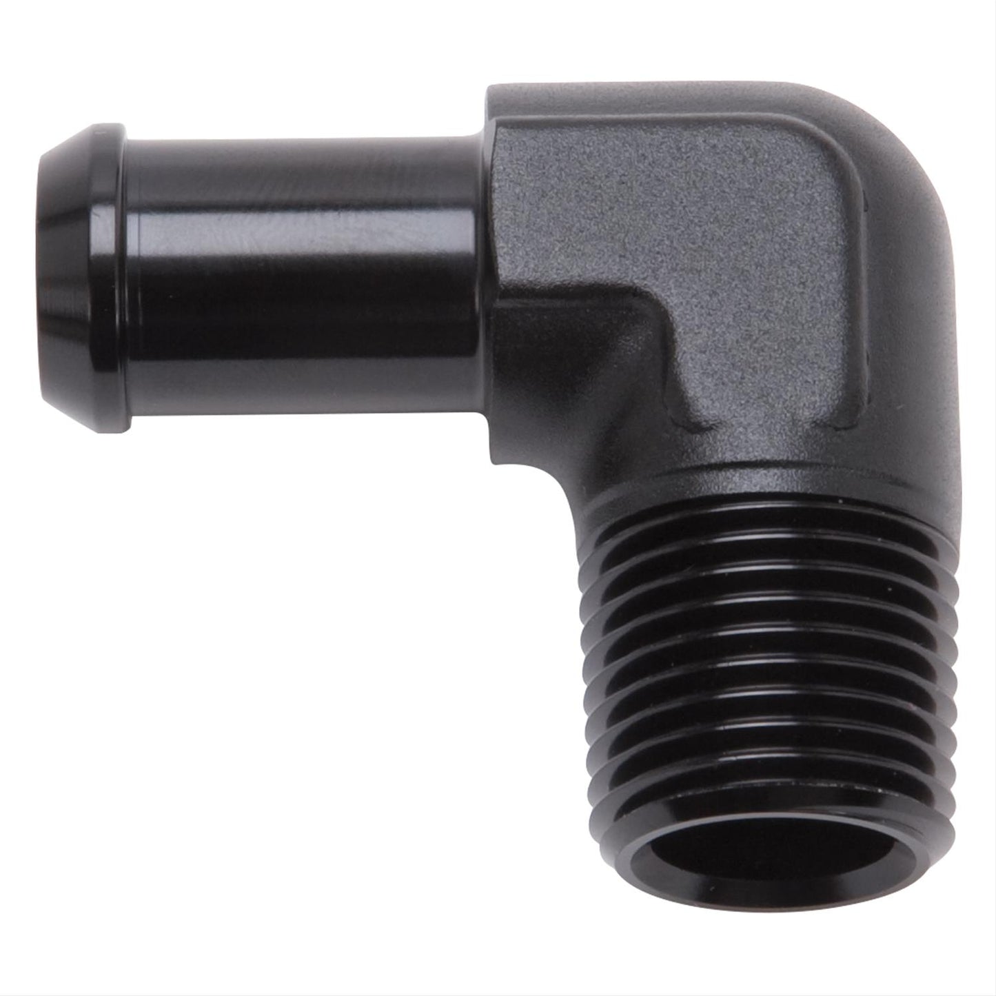 Edelbrock ED8178 Hose End 90¶ôÇ÷ Black Anodize 1/2" NPT to 5/8" Barb