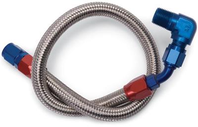Edelbrock ED8124 Braided S/ Steel Fuel Hose Kit suits Various