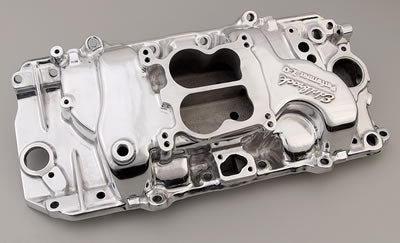 Edelbrock ED37611 Performer 2-O Egr Manifold BB Chev 396-502 V8 Polished