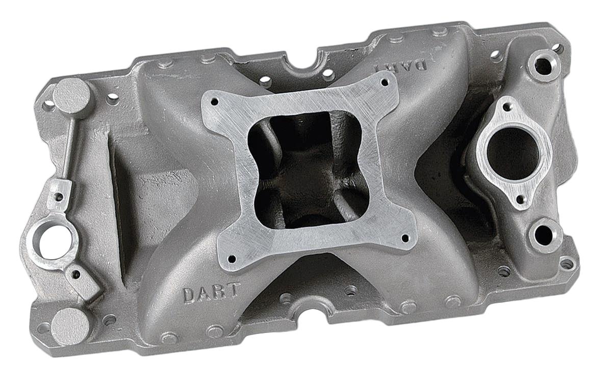 DART DA42412000 S/B Chev Manifold 9.325 Deck Iron Eagle/Pro 1 4150 Carb
