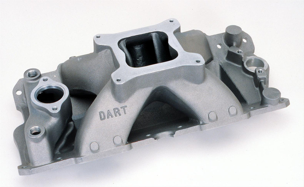 DART DA42411001 Chev SB Iron Manifold 9.025 Deck Pro 1 4150 Carb Super Mod Only
