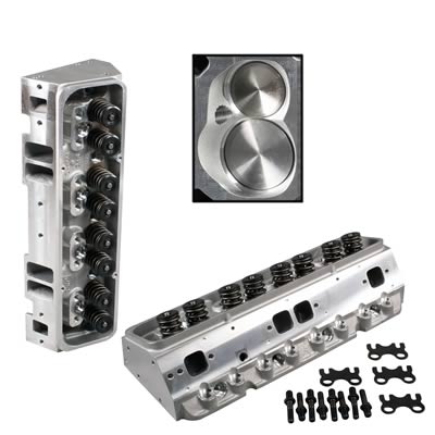 DART DA11611122P Chev SB Alloy Pro 1 Cyl Head 72cc 215cc 2.05/1.60 Ap Assembly