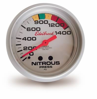 Edelbrock ED73802 Nitrous 2-5/8" Pressure Gauge