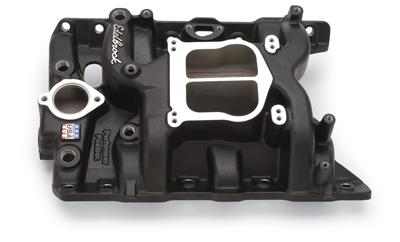 Edelbrock ED21563 Performer Pontiac Manifold Pontiac 326-455 V8 Black
