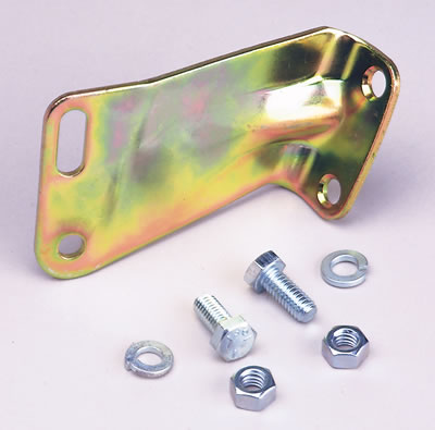 Edelbrock 1490 Carburetor Throttle Cable Adapter Plate for S/B Ford 289-302 in Gold Finish