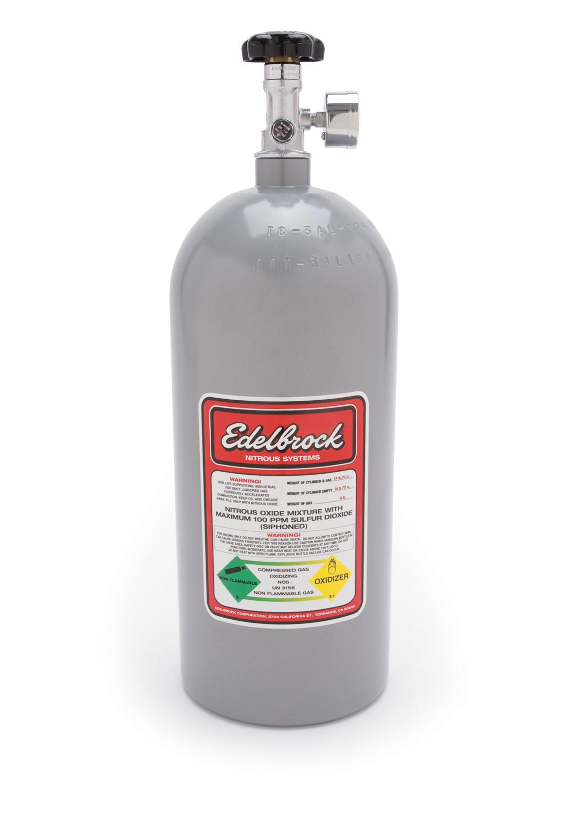 Edelbrock ED72301 N20 Nitrous Bottle 10Lb Nitrous