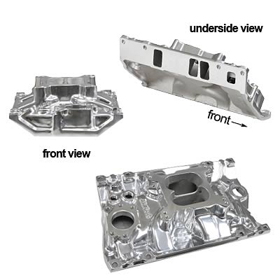 Edelbrock ED21141 Performer Vortec V6 Manifold Chev 3.8L& 4.3L V6 Polished