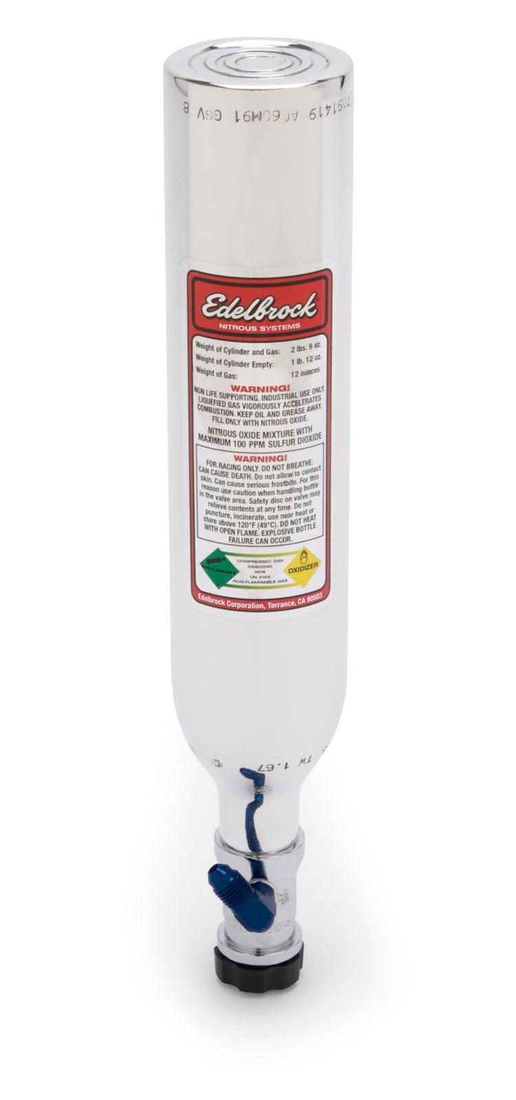 Edelbrock ED72470 N20 Nitrous Bottle 12 Oz Nitrous