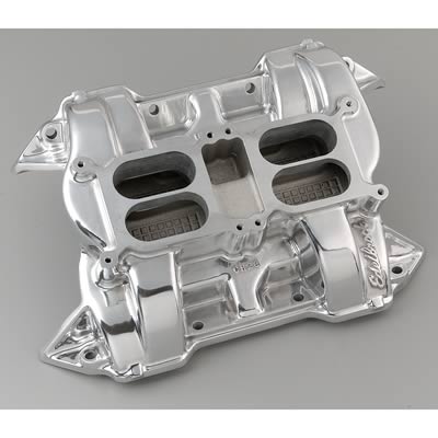 Edelbrock ED54401 Ch-28 Dual-Quad Manifold Chrysler 413-440 Polished