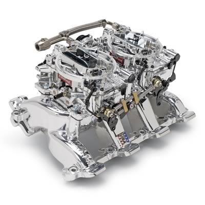 Edelbrock ED20684 Dual Quad & Carb Kit Chevrolet LS1 V8 E/Shine