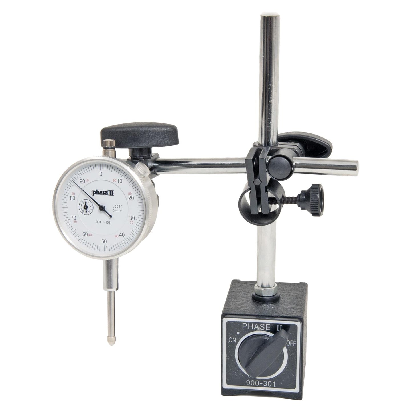 Lunati LT80012 Dial Indicator & Stand 0-100 Face w/Magnetic Stand