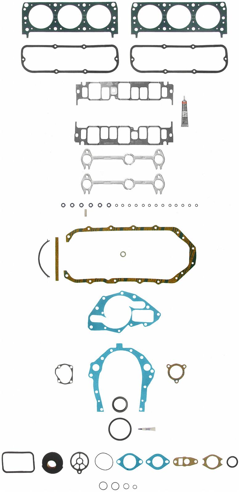 Fel-Pro Gaskets FEFS8699PT4 Full Set 173 Chev V6