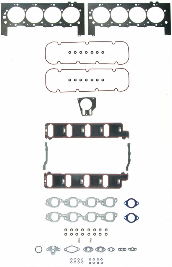 Fel-Pro Gaskets FEHS26168PT Head Set BBc 8.1 496 Vortec Inc Rubber Valve Cover Gasket